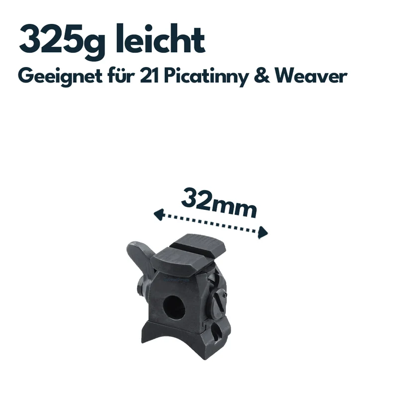 Vector Optics SCRA-70 Stahl Picatinny Mount für K98