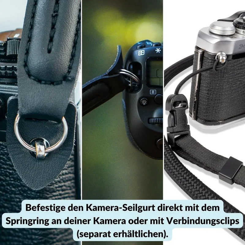 Kameragurt in Seil-Optik für Canon, Nikon, Sony uvm.