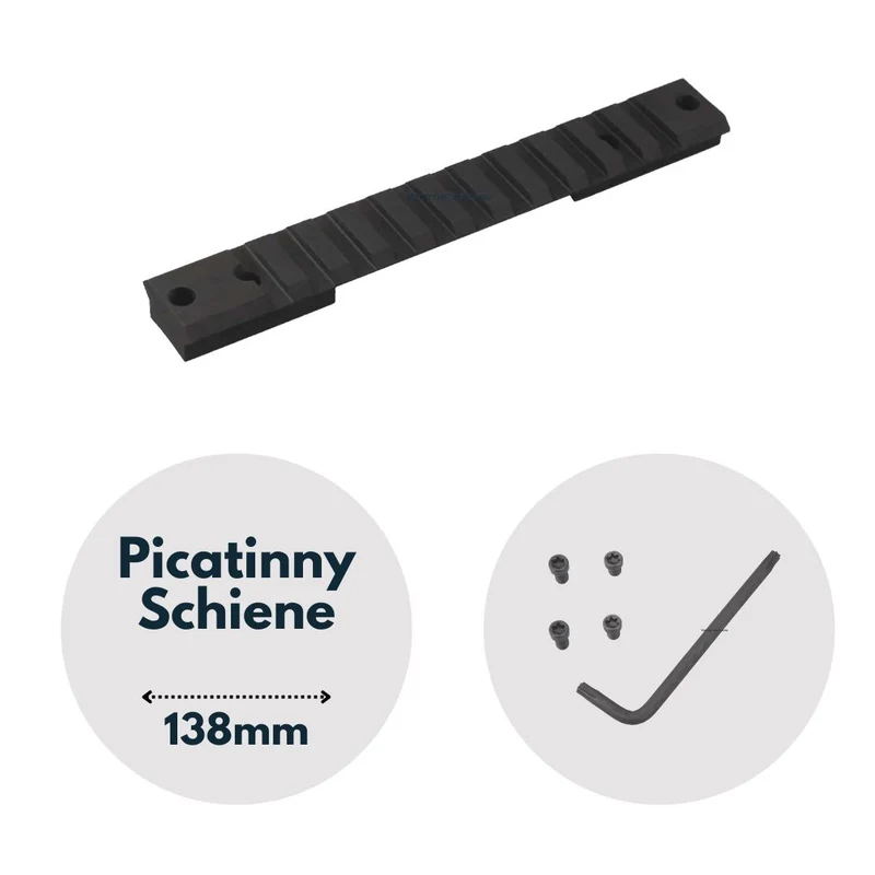 Vector Optics SCRA-64 Stahl 138mm Picatinny Schiene für verschiedene Remington und CZ Modelle