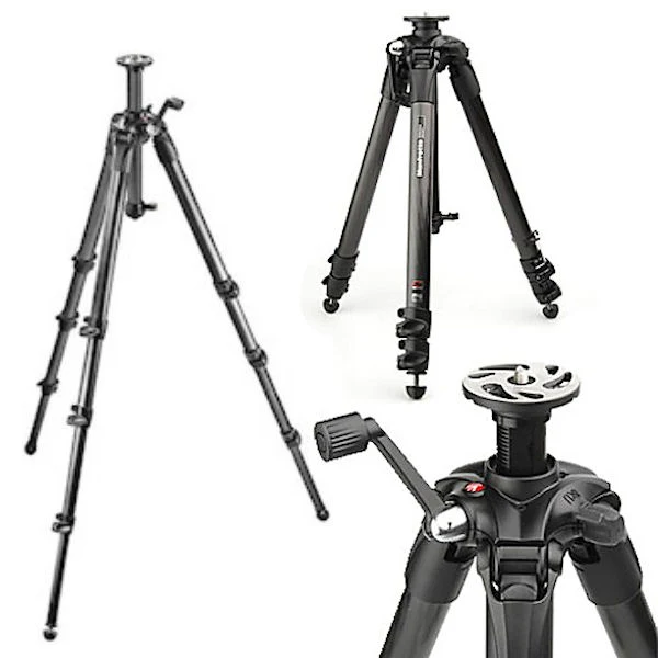 Manfrotto 057 Carbon Fiber 4 Section Geared Tripod