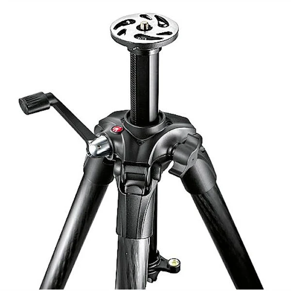 Manfrotto 057 Carbon Fiber 4 Section Geared Tripod