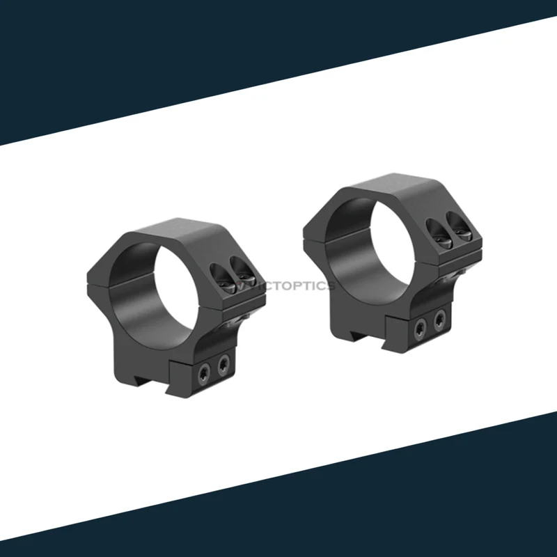 Victoptics Montageringe aus Aluminium für 11mm Schiene und 30mm Tubus in verschiedenen Höhen