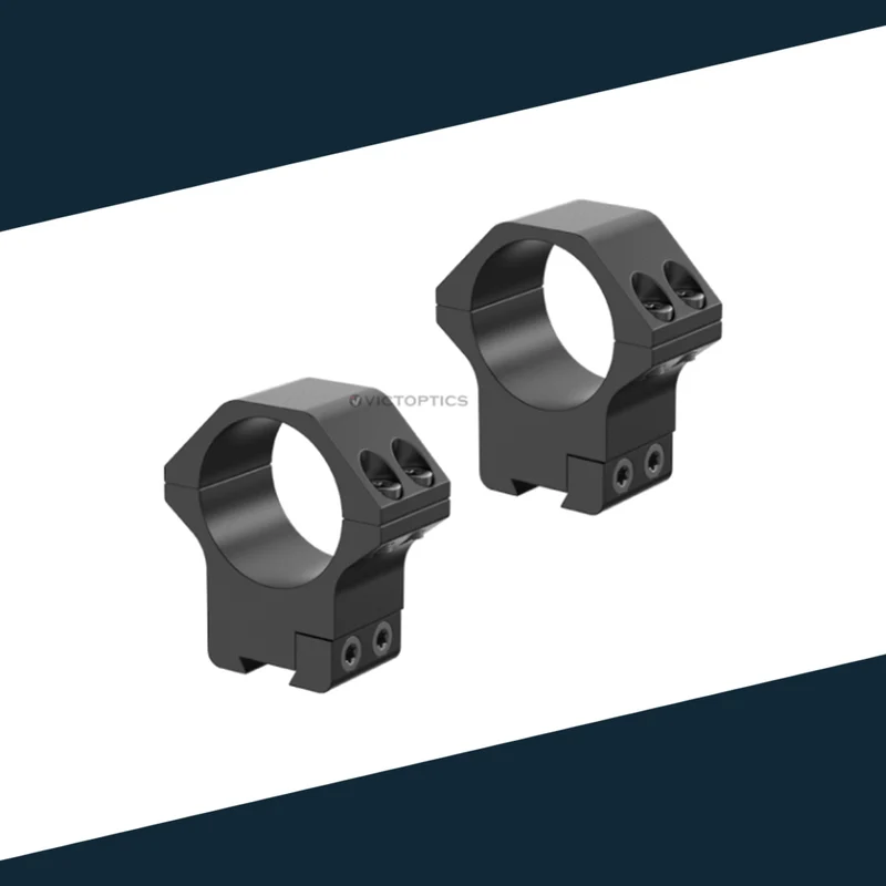 Victoptics Montageringe aus Aluminium für 11mm Schiene und 30mm Tubus in verschiedenen Höhen