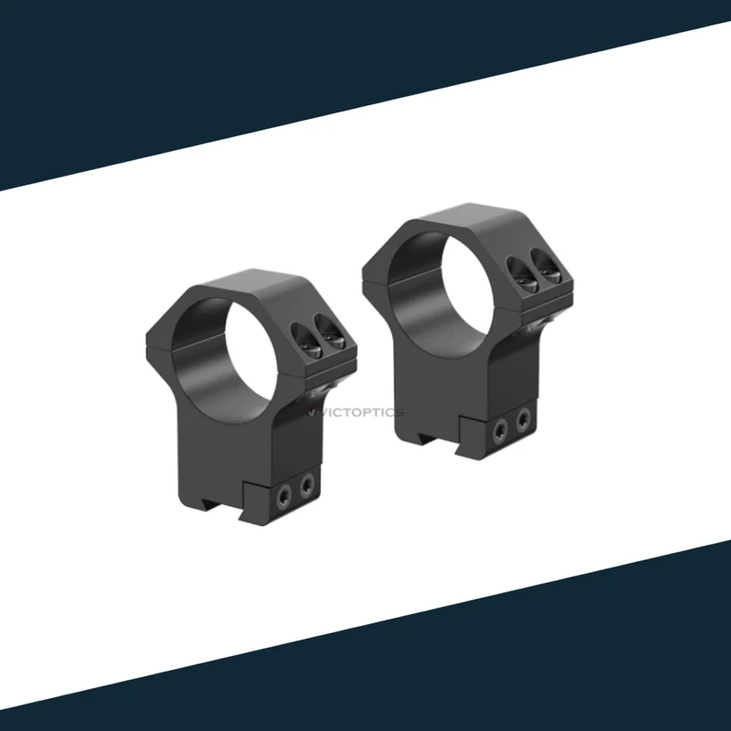 Victoptics Montageringe aus Aluminium für 11mm Schiene und 30mm Tubus in verschiedenen Höhen