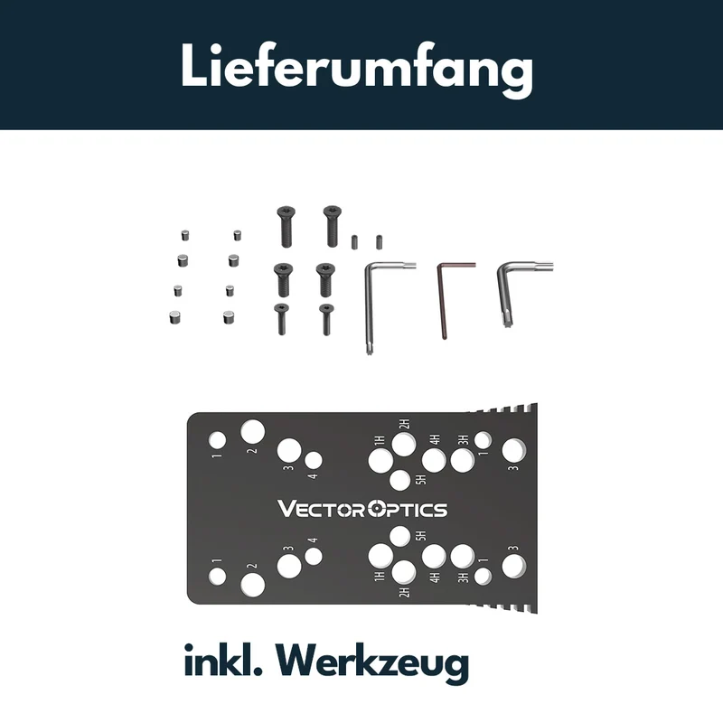 Vector Optics SCFRM-21 Universal Montageplatte für CZ Shadow, Shadow 2 und SP-01