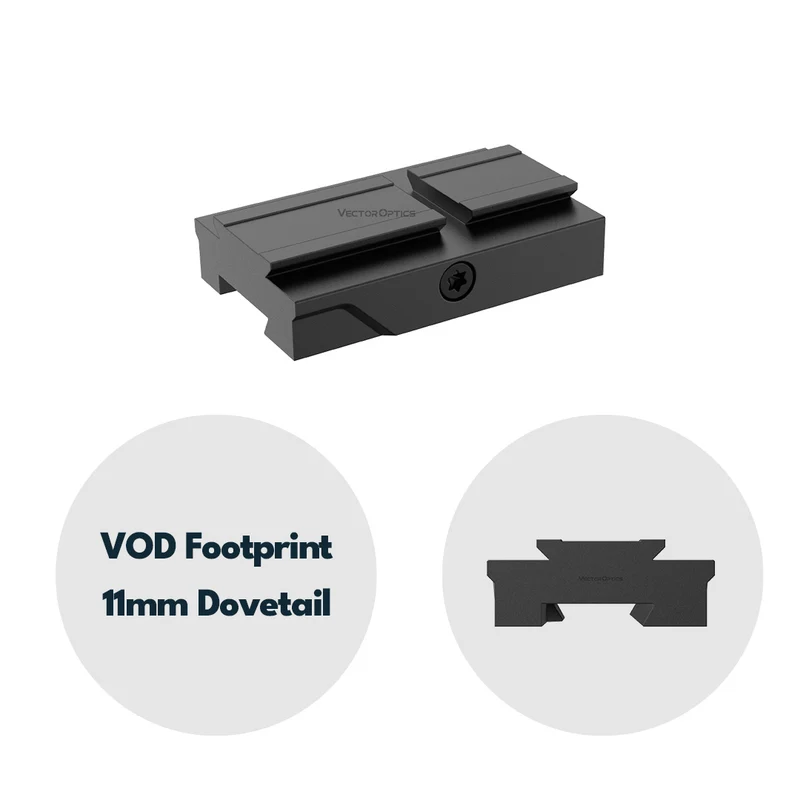 Vector Optics SCFRM-17 Montage mit VOD (Aimpoint) Footprint für 11mm Dovetail, h=6mm