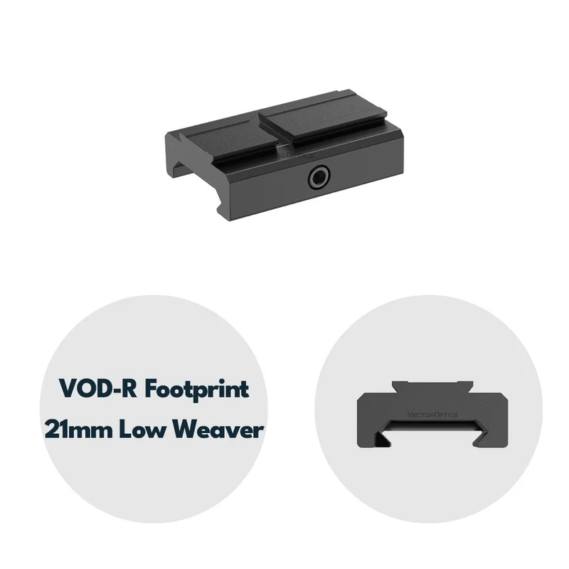 Vector Optics SCFRM-14 Montage mit VOD (Aimpoint) Footprint für 21mm Weaver, h=6mm