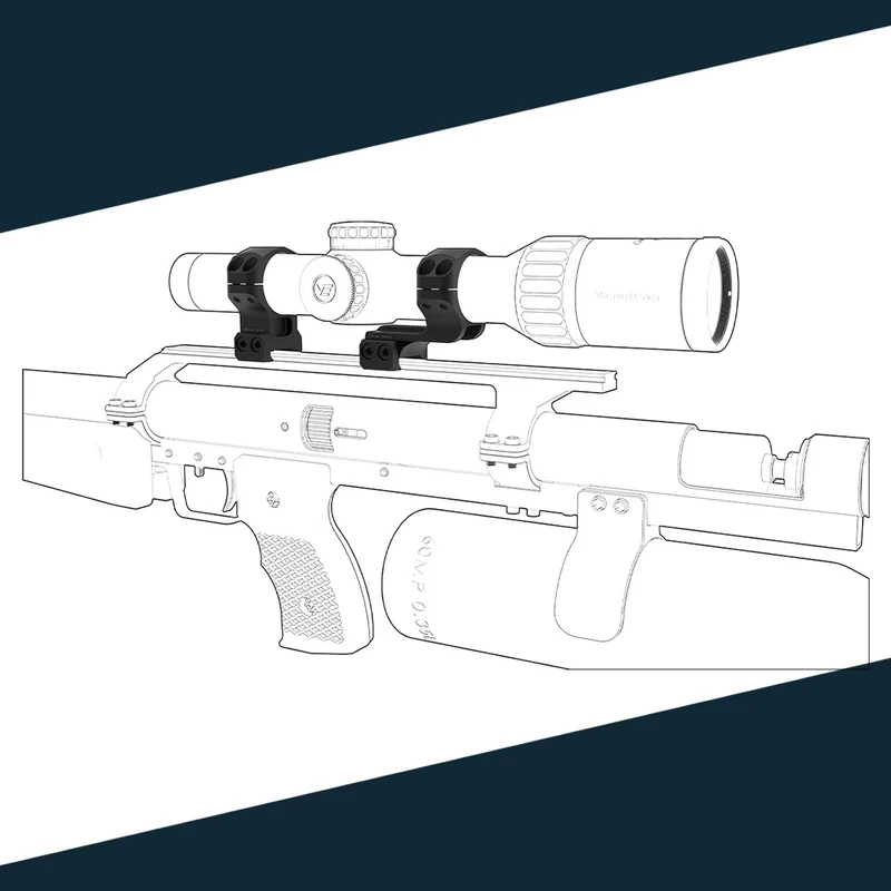 Vector Optics Cantilever Montageringe 30mm (h=32mm)