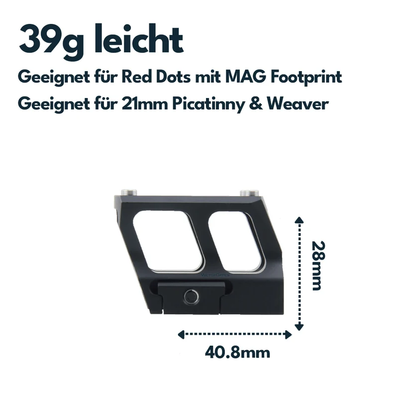 Vector Optics SCRA-73 Montage mit MGT (SHIELD) Footprint, 21mm Picatinny, h=28mm