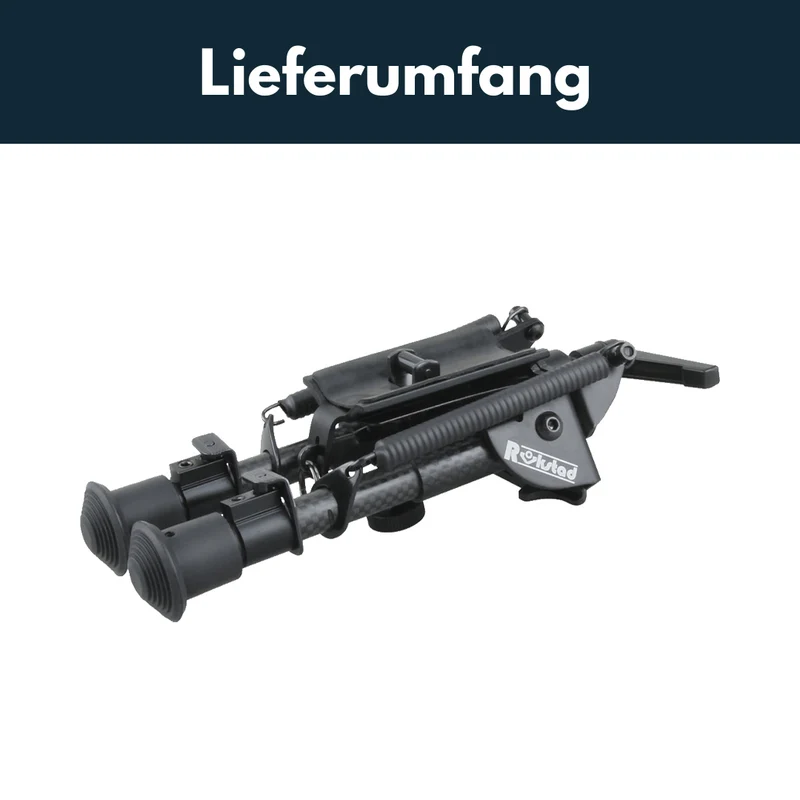 Vector Optics Rokstad Swivel Bipod aus Kohlenstoff und Aluminium in verschiedenen Höhen