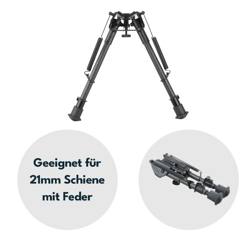 Vector Optics Rokstad Bipod aus Kohlenstoff und Aluminium in verschiedenen Höhen