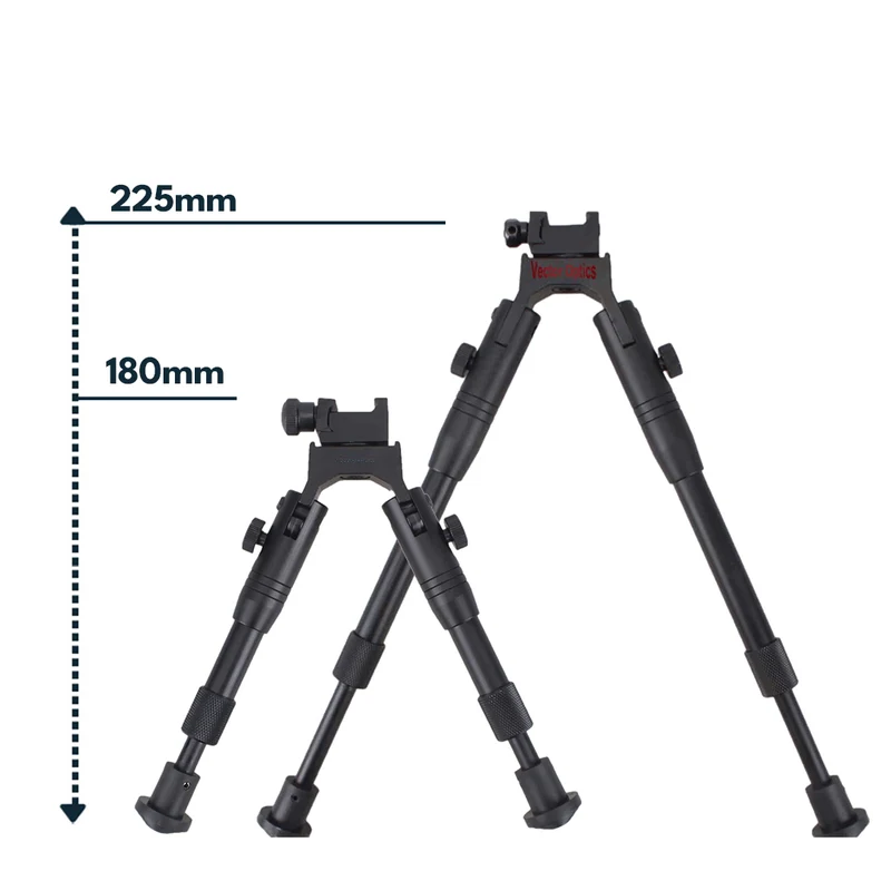 Vector Optics Rokstad Bipod aus Aluminium in verschiedenen Höhen