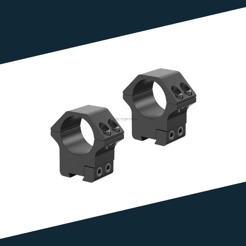 Victoptics Montageringe aus Aluminium für 11mm Schiene und 25,4mm Tubus in verschiedenen Höhen