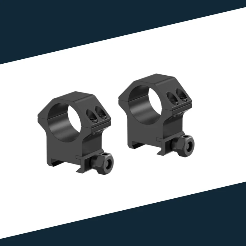 Victoptics Montageringe aus Aluminium für 21mm Schiene und 30mm Tubus in verschiedenen Höhen
