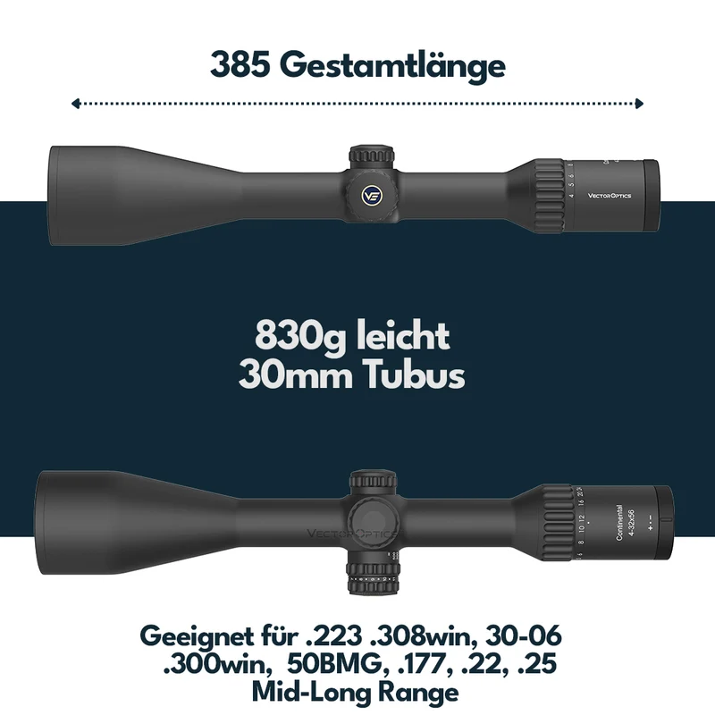 Vector Optics SCOL-51 Continental x8 4-32x56 ED SFP