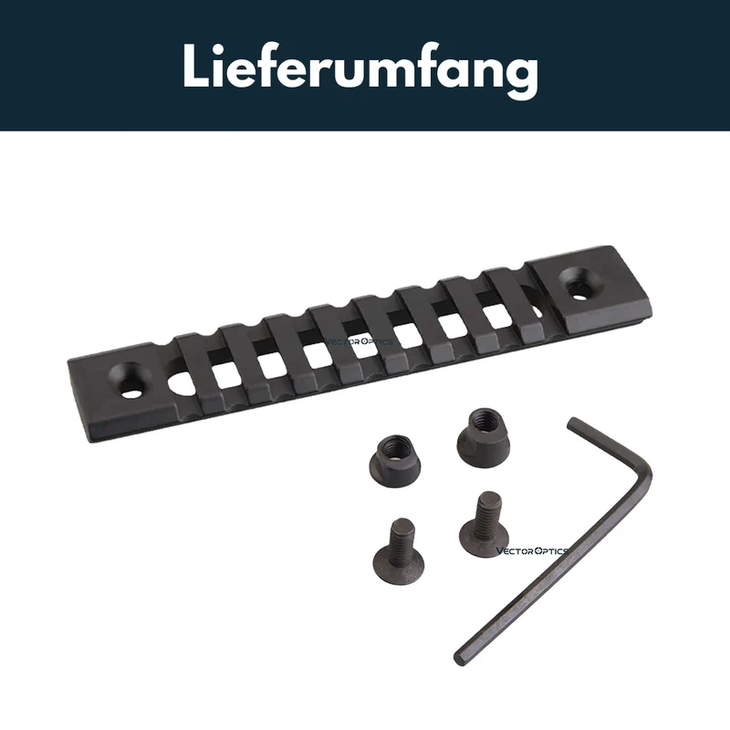 Vector Optics 21mm KeyMod Schiene Länge wählbar