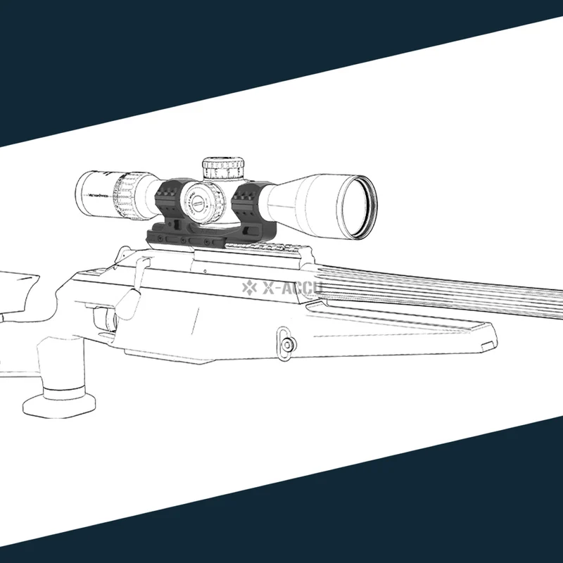 Vector Optics XASR-3015 X-Accu Cantilever Blockmontage mit 20MOA Vorneigung für 34mm Tubus, 21mm Picatinny, h= 40mm