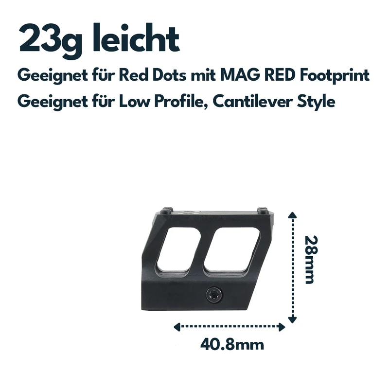 Vector Optics SCFRM-11 Montage aus Polymer mit MGT (SHIELD) Footprint, 21mm Picatinny, h=28mm