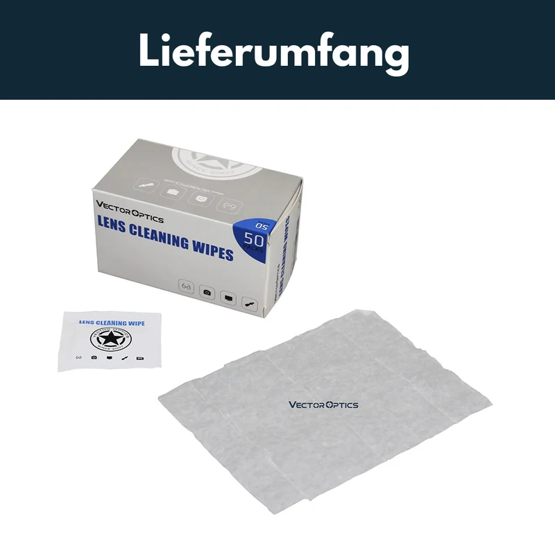 Vector Optics SCCC-03 Feuchte Reinigungstücher (50Stk)