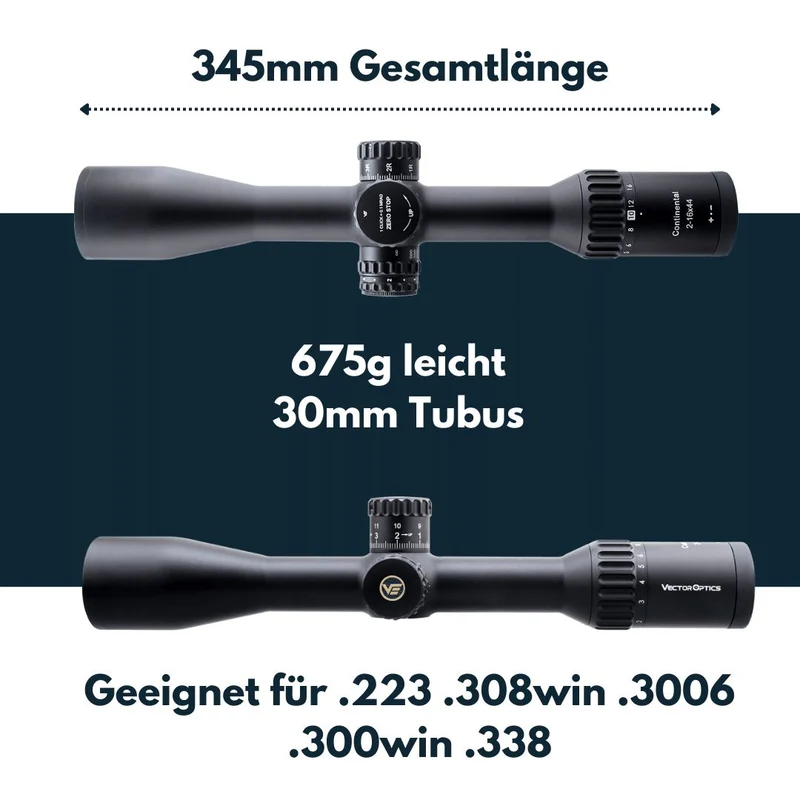Vector Optics SCOM-T39 Continental x8 2-16x44 ED Tactical