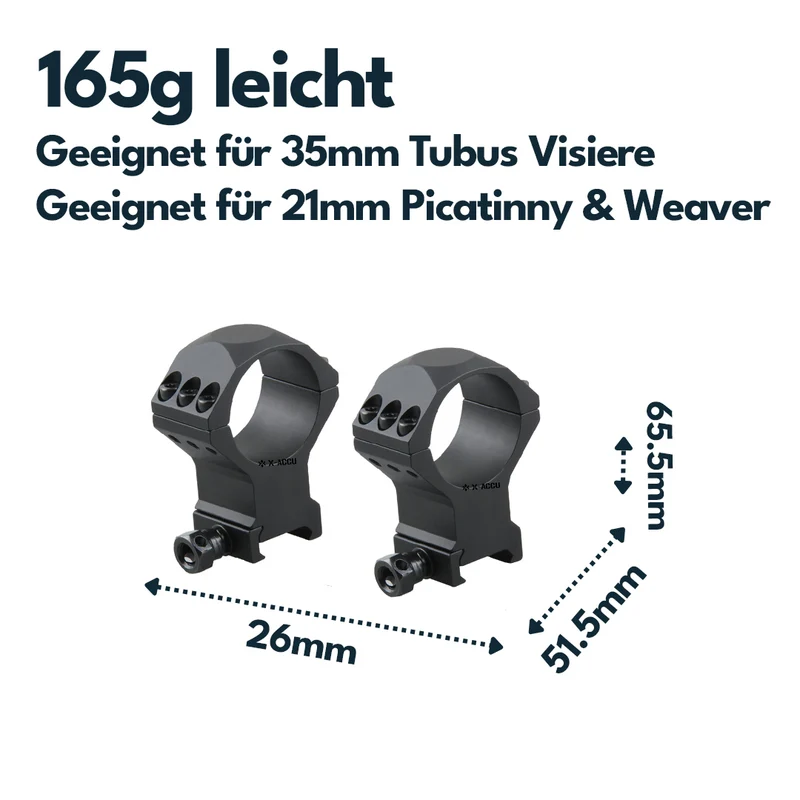 Vector Optics SCTM-32 X-Accu Montage für 35mm Tubus, 21mm Picatinny, h=40mm