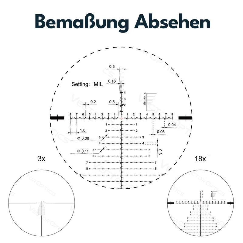 Vector Optics SCFF-43 Continental x6 3-18x50FFP