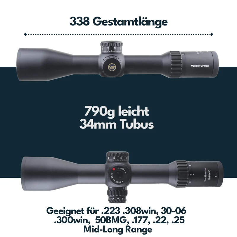 Vector Optics SCFF-43 Continental x6 3-18x50FFP