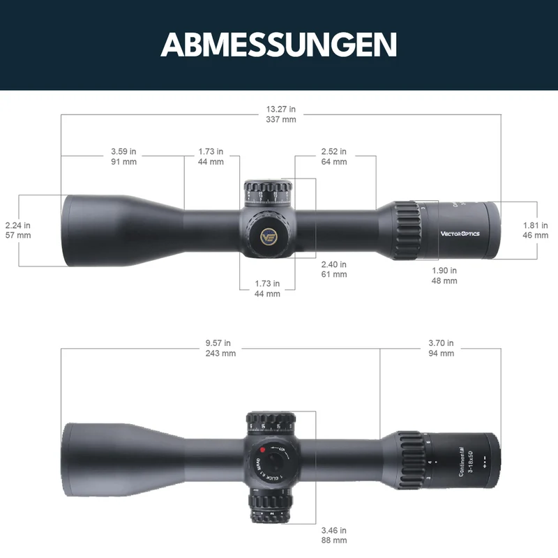 Vector Optics SCFF-43 Continental x6 3-18x50FFP