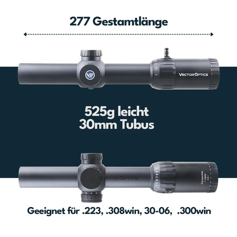 Vector Optics SCOC-35 Constantine 1-10x24 Fiber