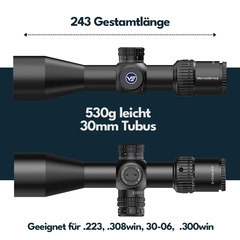 Vector Optics SCOM-40 Veyron 3-12x44IR