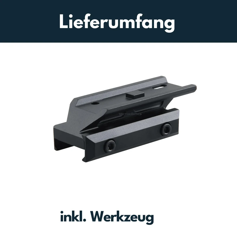 Vector Optics MAV-P05 Montage für Aimpoint Micro Footprint, 21mm Picatinny, h=12,8mm