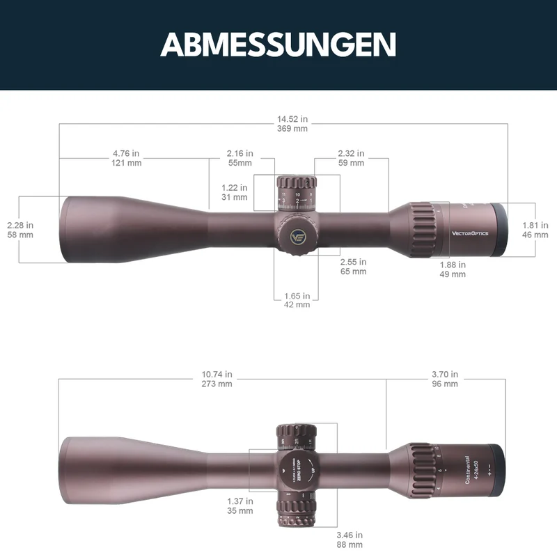 Vector Optics SCOL-43 Continental x6 4-24x50 Coyote FDE