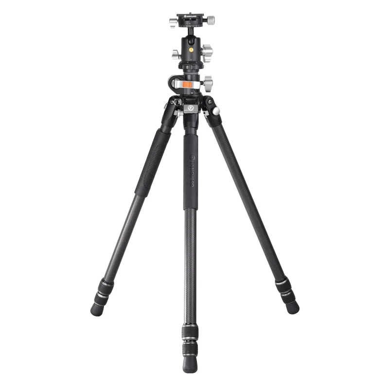 Vanguard Veo 3+ 263CB160S - Trípode de fibra de carbono, rótula de bola y columna central multiángulo