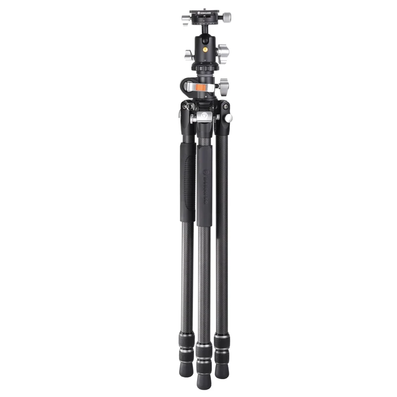 Vanguard Veo 3+ 263CB160S - Trípode de fibra de carbono, rótula de bola y columna central multiángulo