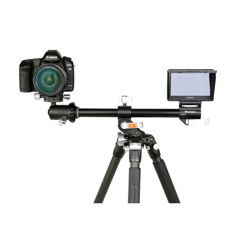 Vanguard Veo 3+ 263CB160S - Trípode de fibra de carbono, rótula de bola y columna central multiángulo