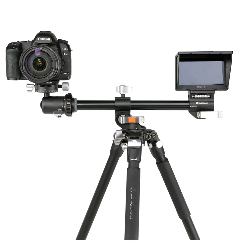 Vanguard Veo 3+ 263AB160S - Trípode de aluminio, rótula de bola y columna central multiángulo