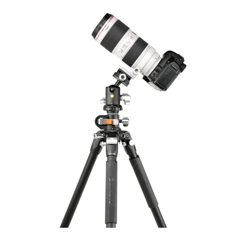 Vanguard Veo 3+ 263AB160S - Trípode de aluminio, rótula de bola y columna central multiángulo