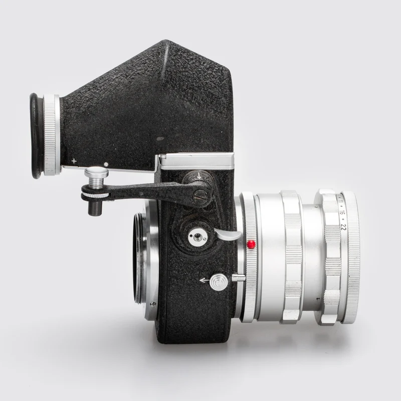 Elmar 3.5/65mm Chrome + VISOFLEX II