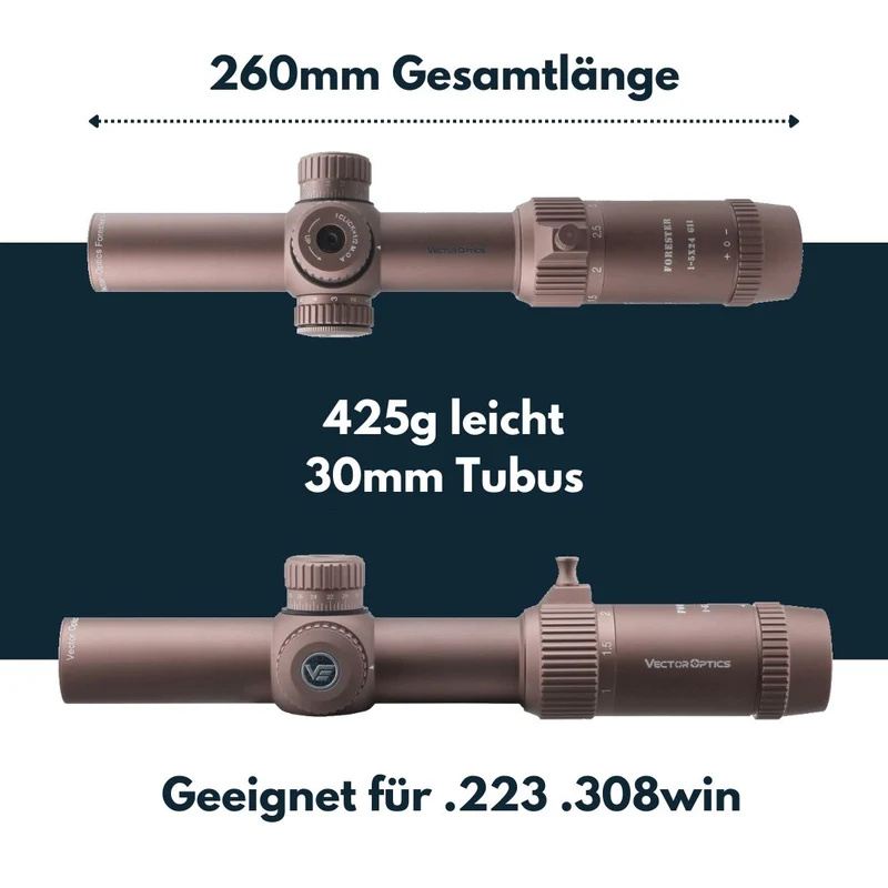 Vector Optics SCOC-32 Forester 1-5x24 GenII Coyote FDE