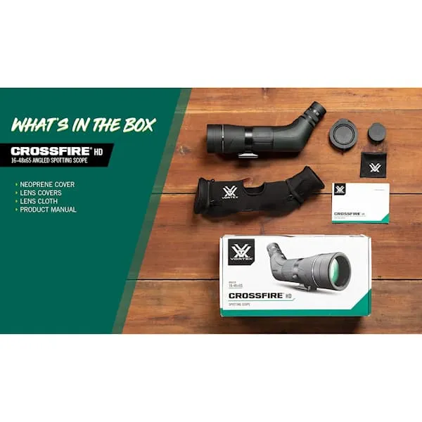 Vortex Crossfire® HD 16-48x65 Spotting Scope Angled