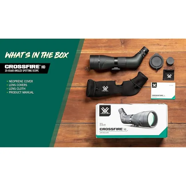 Vortex Crossfire® HD 20-60x80 Spotting Scope Angled