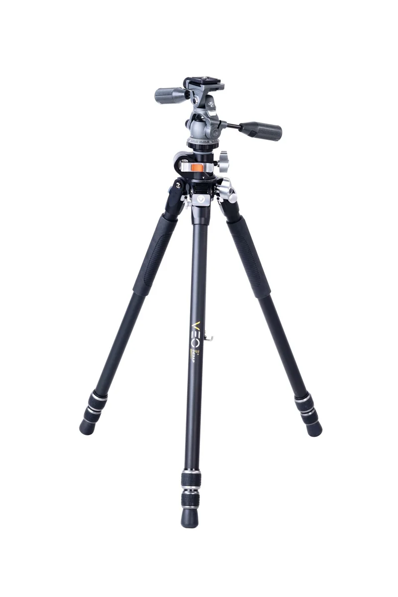 Vanguard Veo 3+ 263AP - Trípode de aluminio, rótula de 3 vías y columna central multiángulo