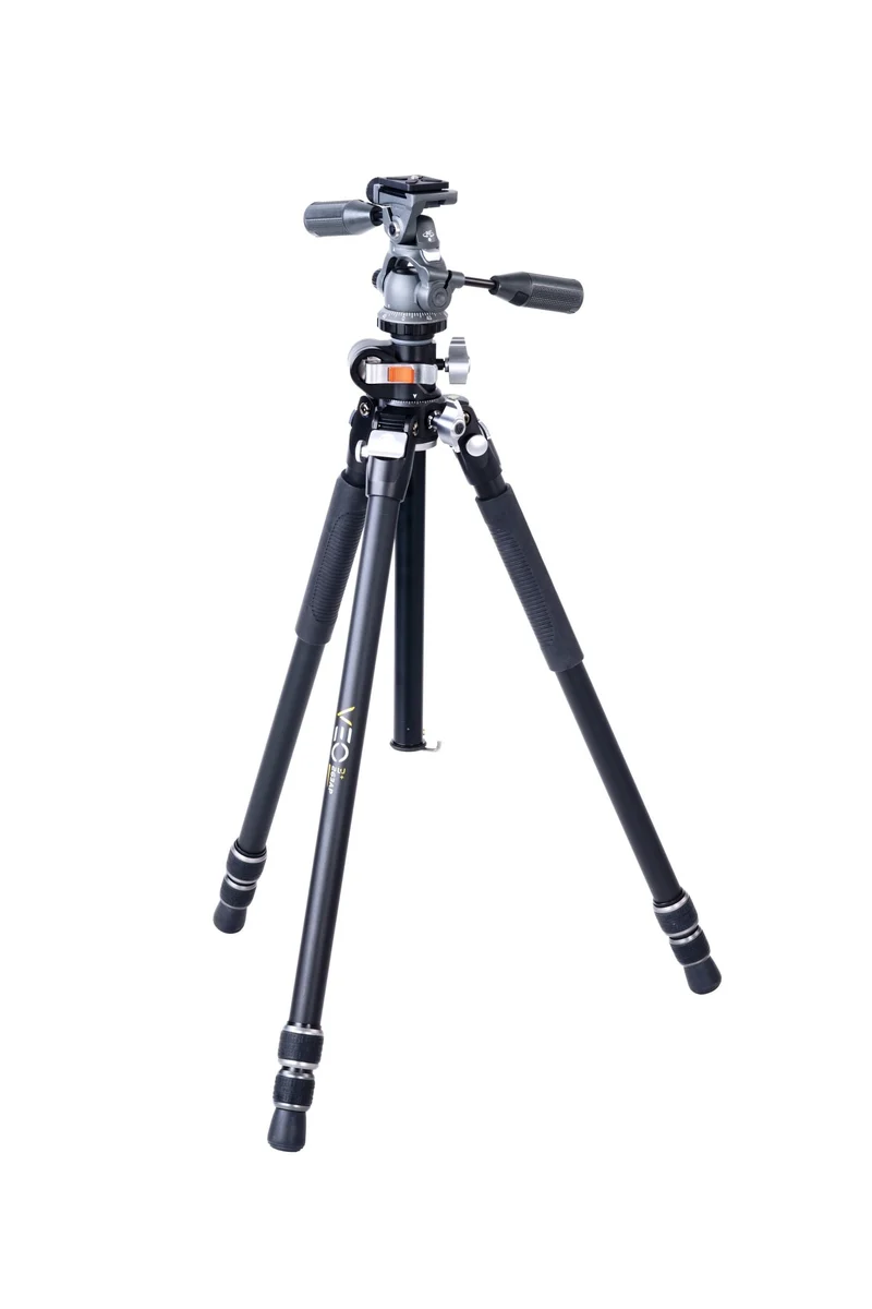 Vanguard Veo 3+ 263AP - Trípode de aluminio, rótula de 3 vías y columna central multiángulo