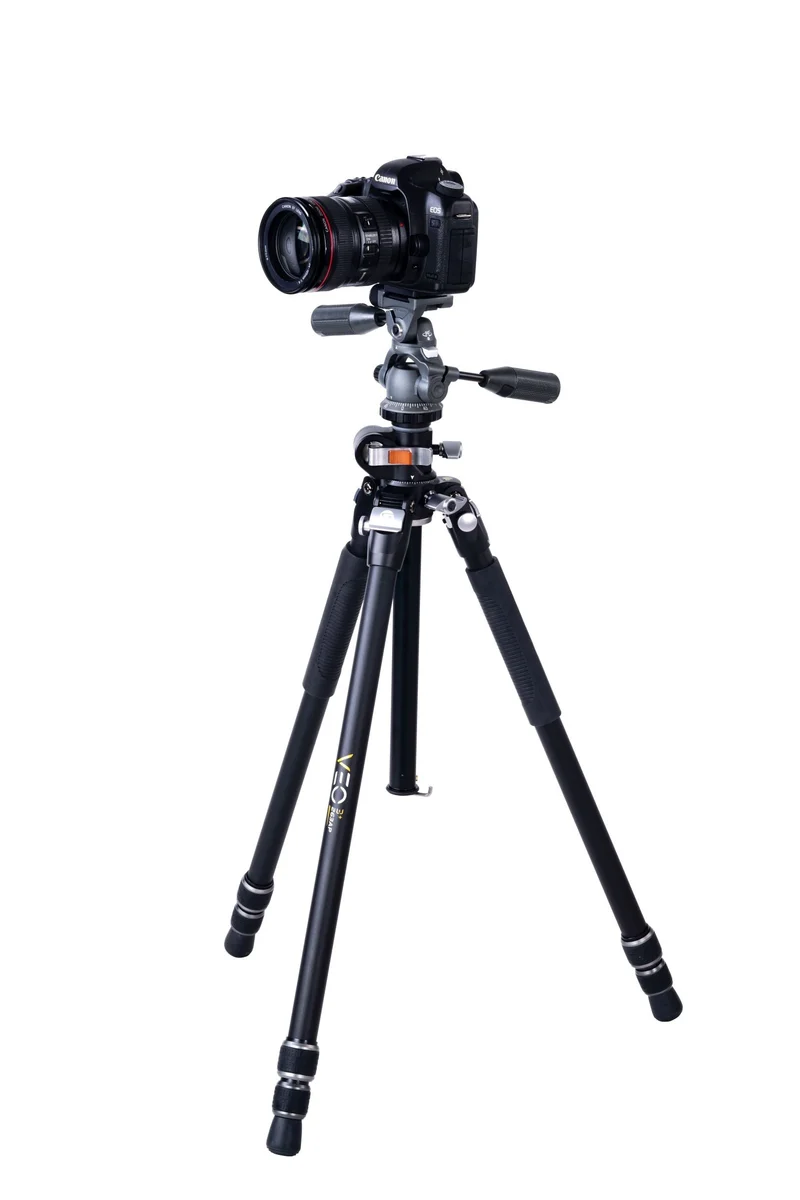 Vanguard Veo 3+ 263AP - Trípode de aluminio, rótula de 3 vías y columna central multiángulo