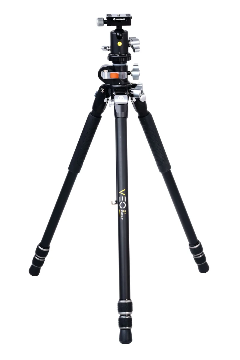 Vanguard Veo 3+ 263AB - Trípode de aluminio, rótula de bola y columna central multiángulo