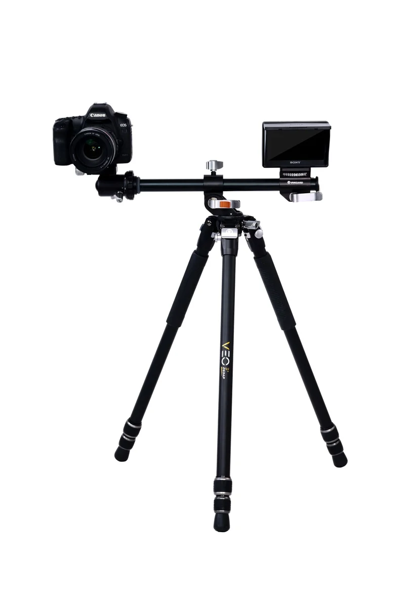 Vanguard Veo 3+ 263AB - Trípode de aluminio, rótula de bola y columna central multiángulo