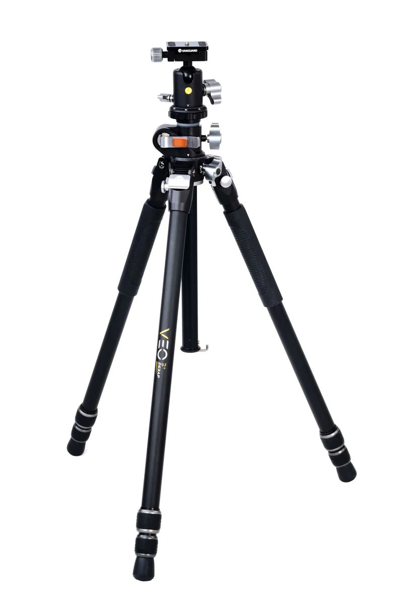 Vanguard Veo 3+ 263AB - Trípode de aluminio, rótula de bola y columna central multiángulo
