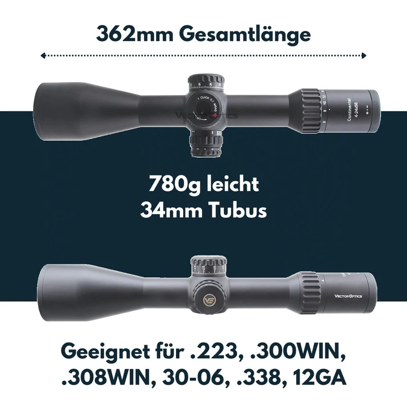 Vector Optics SCFF-40 Continental x6 4-24x56FFP VEC-MBR