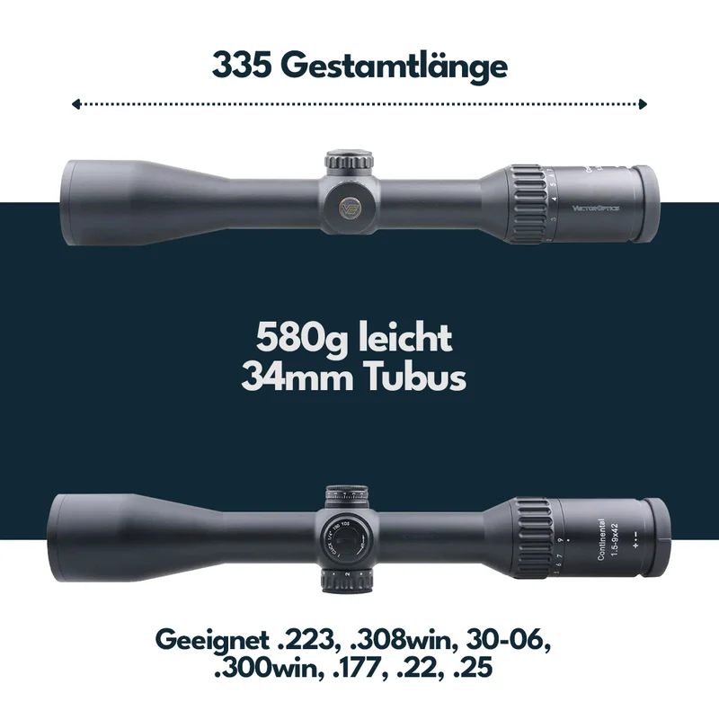 Vector Optics SCOM-23 Continental 1.5-9x42SFP