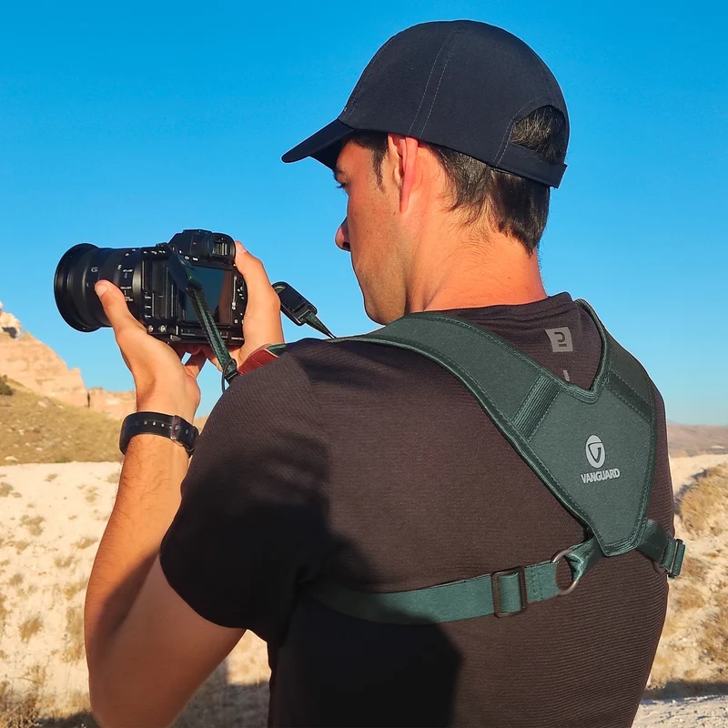 Vanguard Veo Optic Guard H DLX GR - Arnés para prismáticos Pro